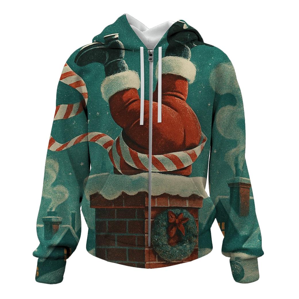 Santa Chimney Tangle Comet designer hoodies