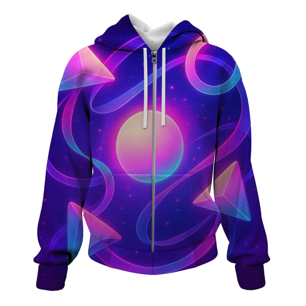 Neon Orbit Kite Garden hoodie designs