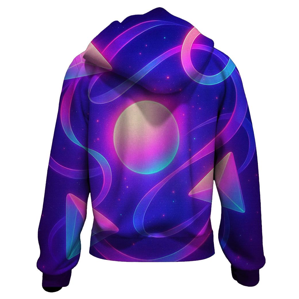 Neon Orbit Kite Garden hoodie designs