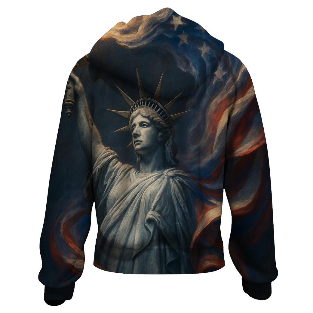 Marble Liberty Torchwave custom hoodies