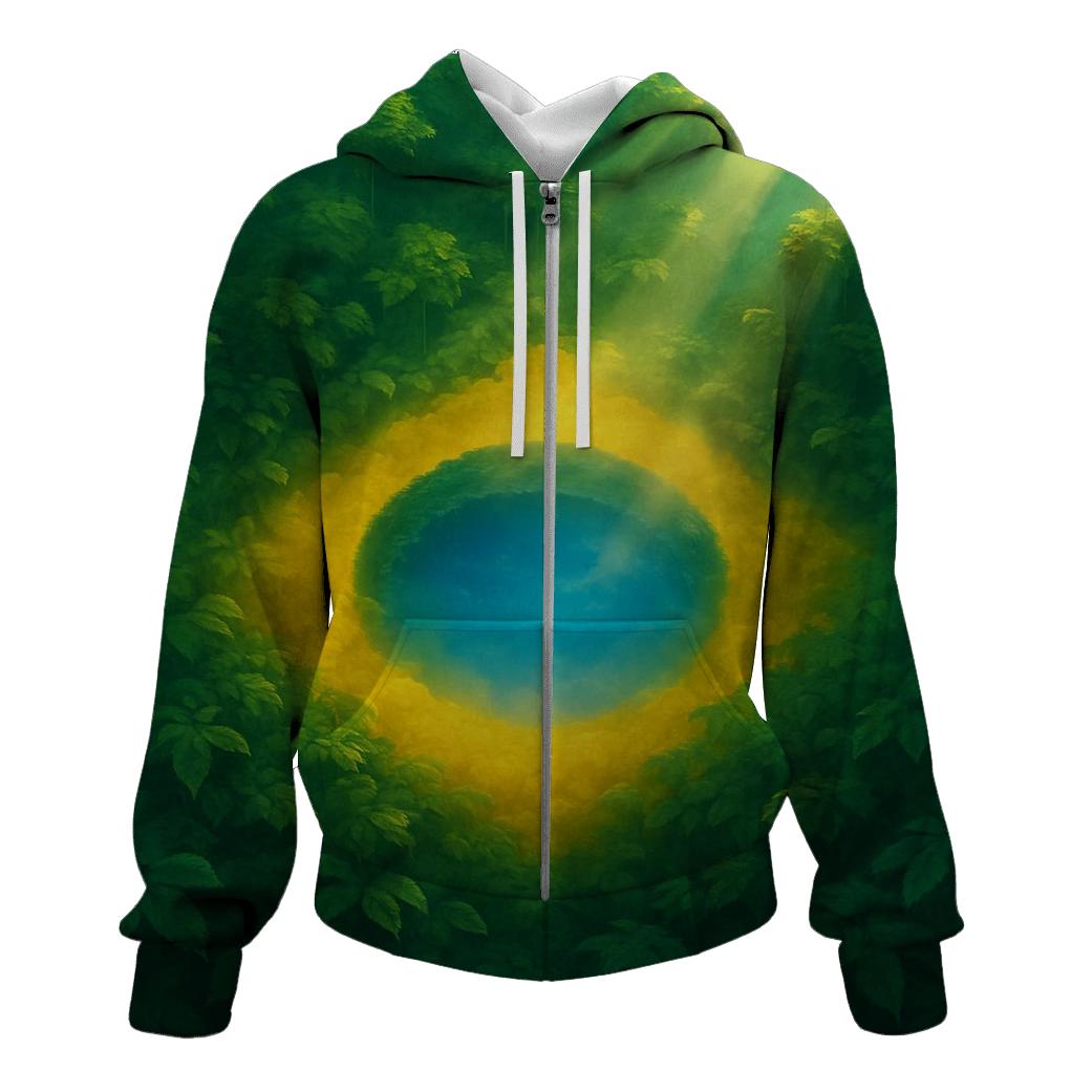 Brazil Neon Rainforest Pulse custom hoodies