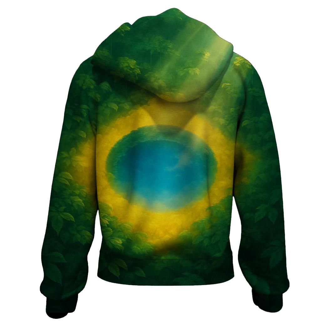 Brazil Neon Rainforest Pulse custom hoodies