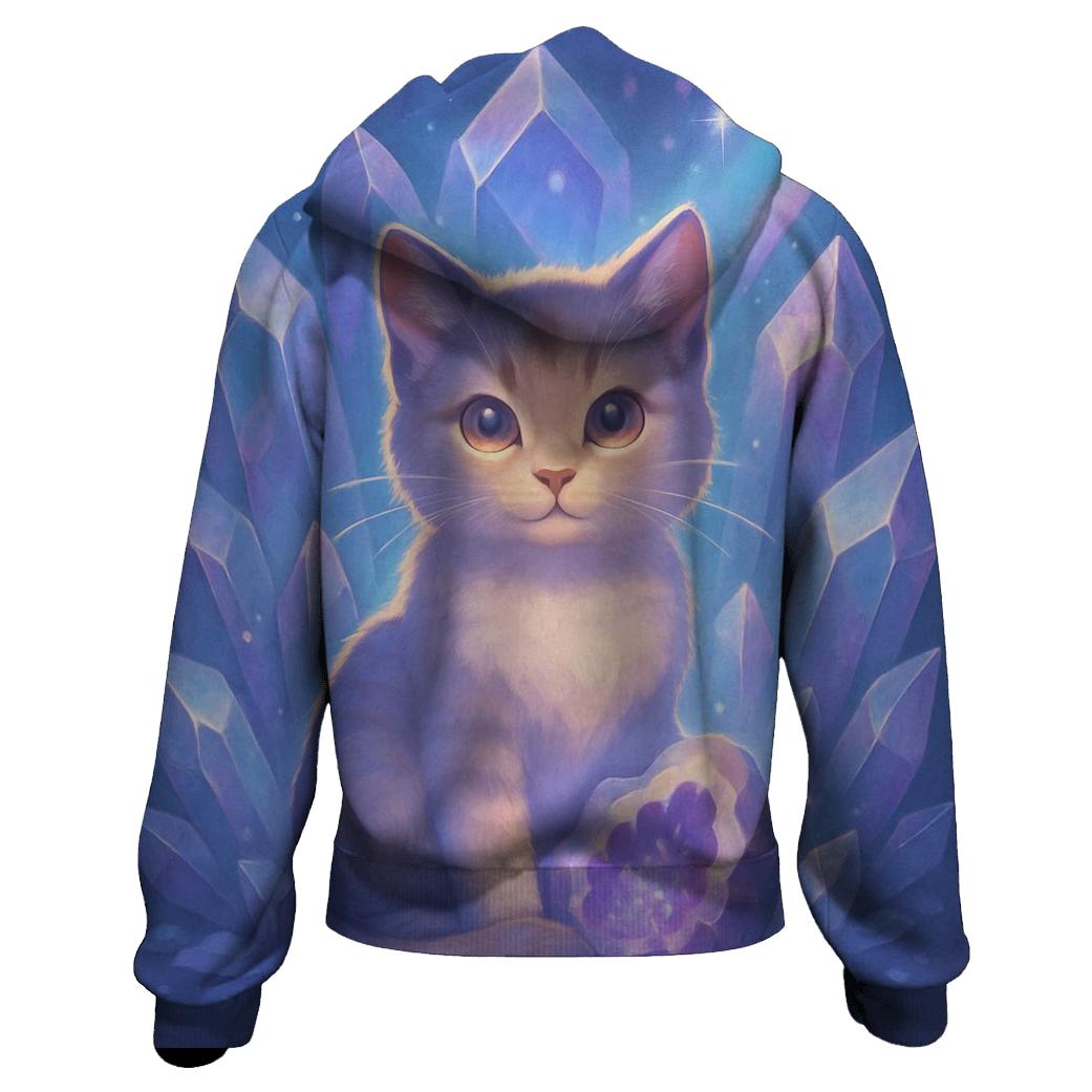 Crystal Cavern Purring Kitten heavyweight hoodies