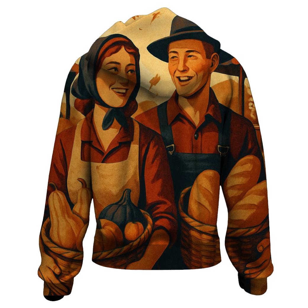 Autumn Market Basket Of Plenty pullover hoodies