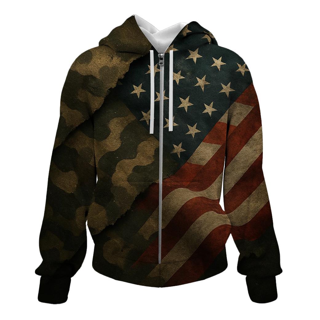 Camo Flag Recon Fusion zip-up hoodies
