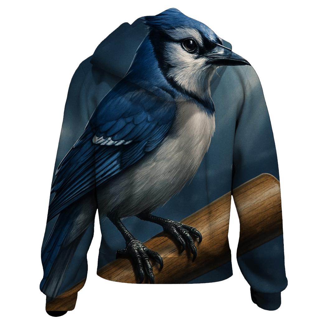 Blue Jays Bat Perch Close Up zip-up hoodies