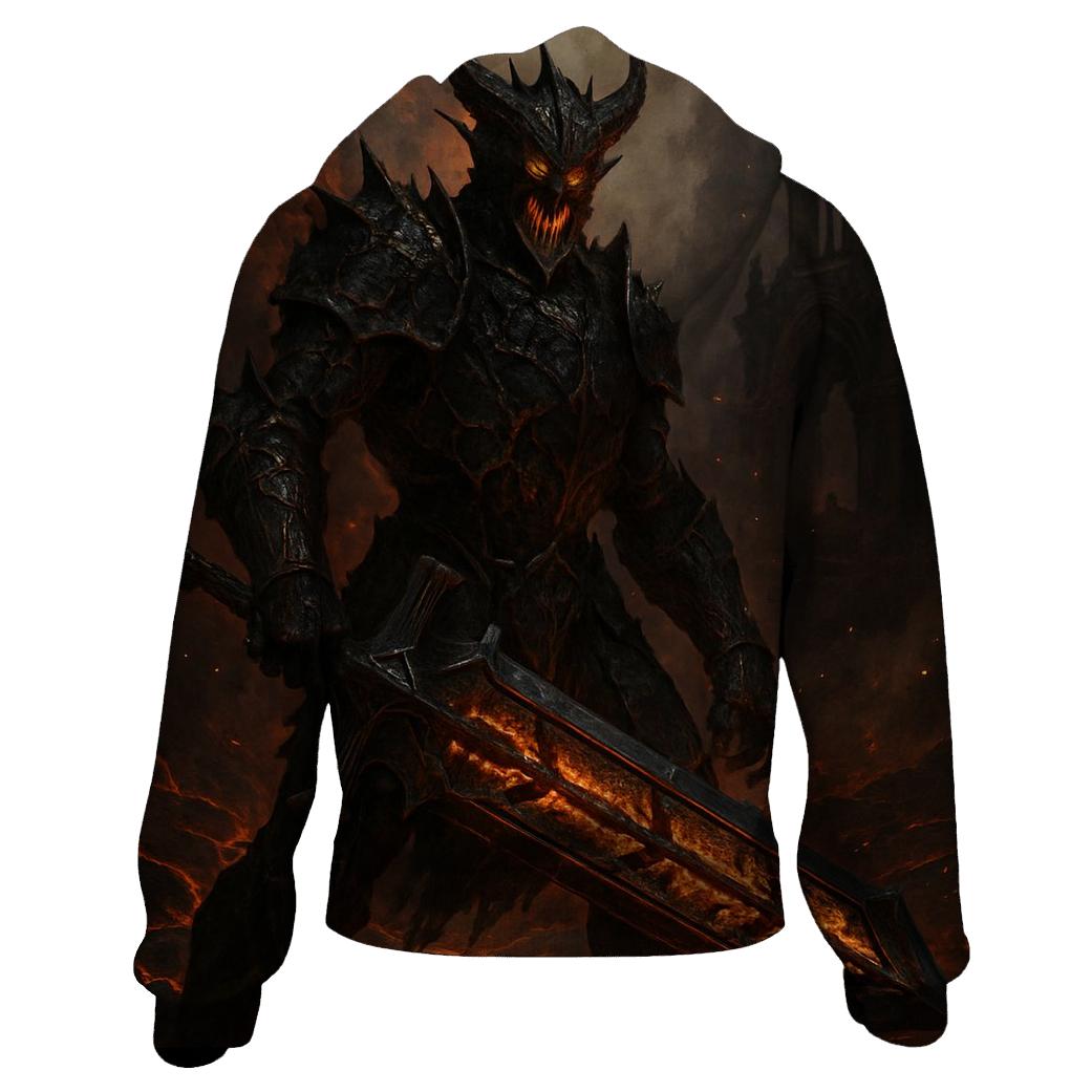 Lava Heart Cathedral Knight designer hoodies