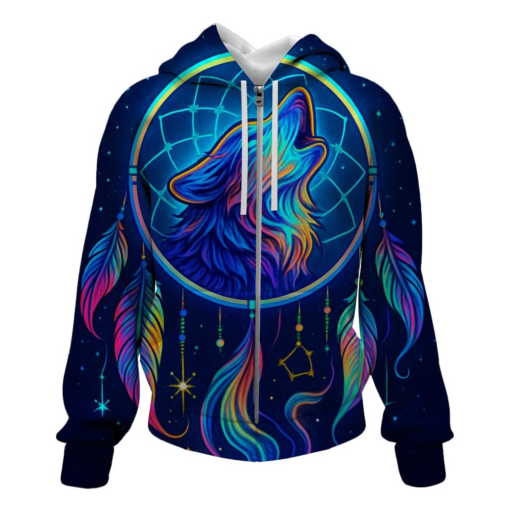 Prismatic Dreamcatcher Howler graphic hoodies