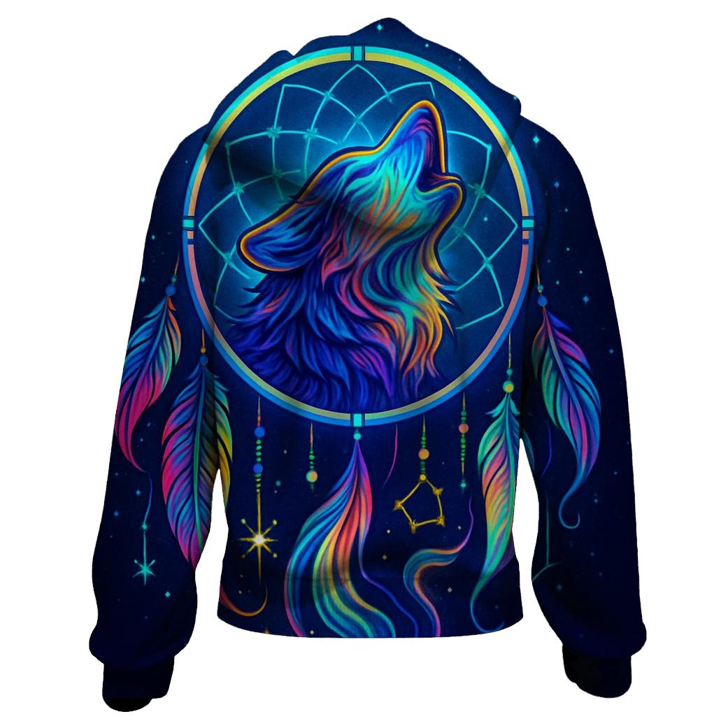 Prismatic Dreamcatcher Howler graphic hoodies