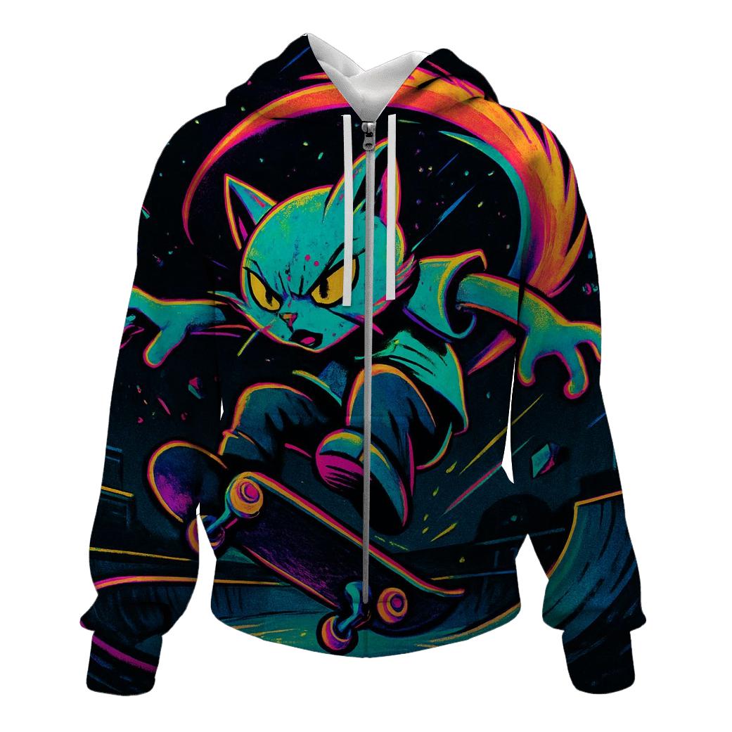 Meteor Skatepark Cat premium hoodies