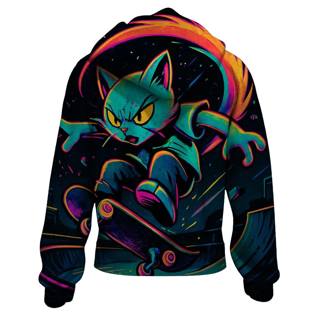 Meteor Skatepark Cat premium hoodies