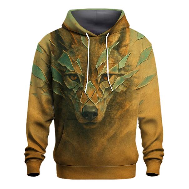 Desert Glass Mirage Wolf premium hoodies