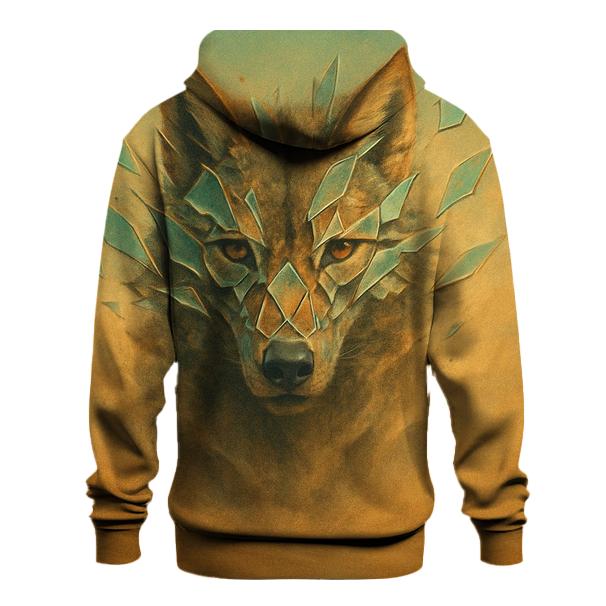 Desert Glass Mirage Wolf premium hoodies