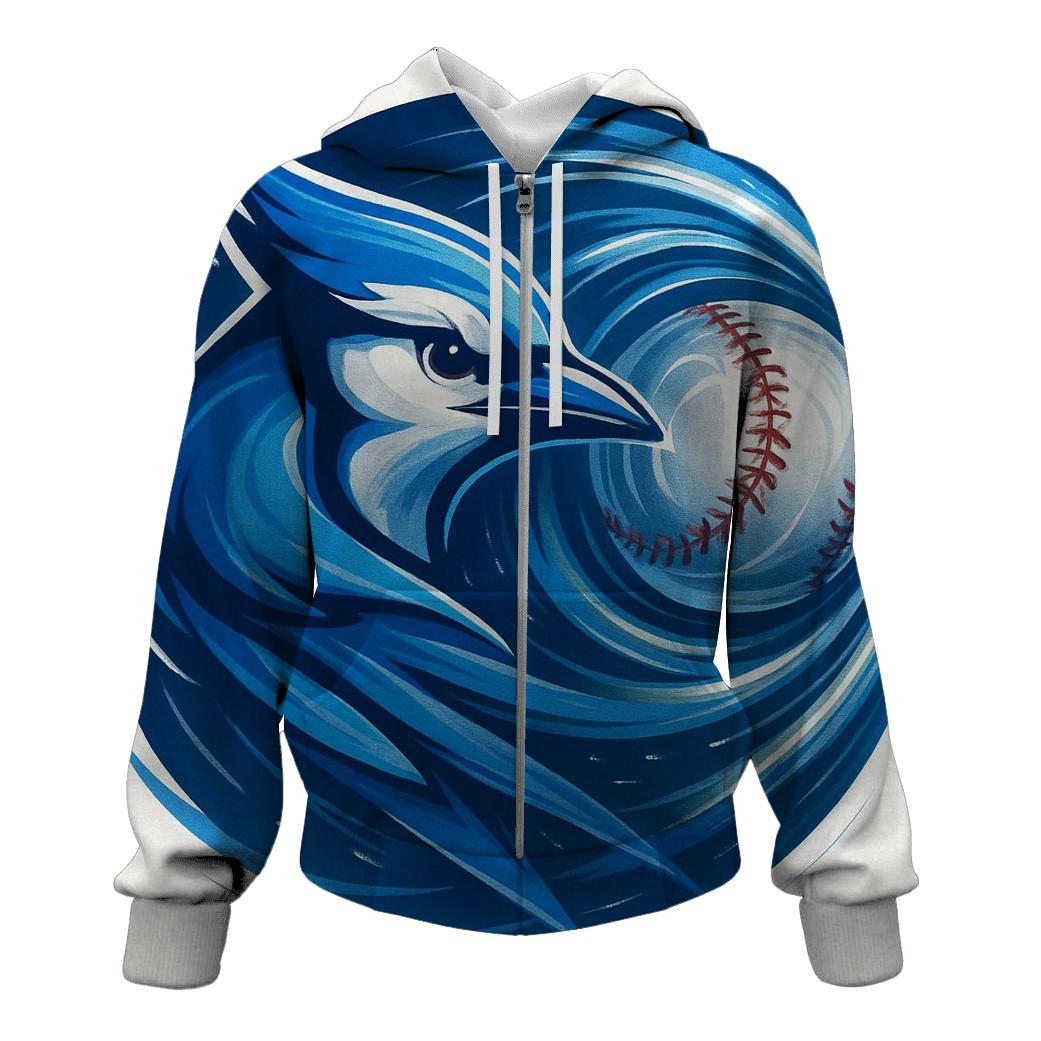 Blue Jays Wind Tunnel Fast Pitch printed hoodies