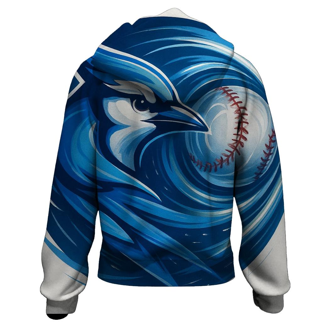 Blue Jays Wind Tunnel Fast Pitch printed hoodies