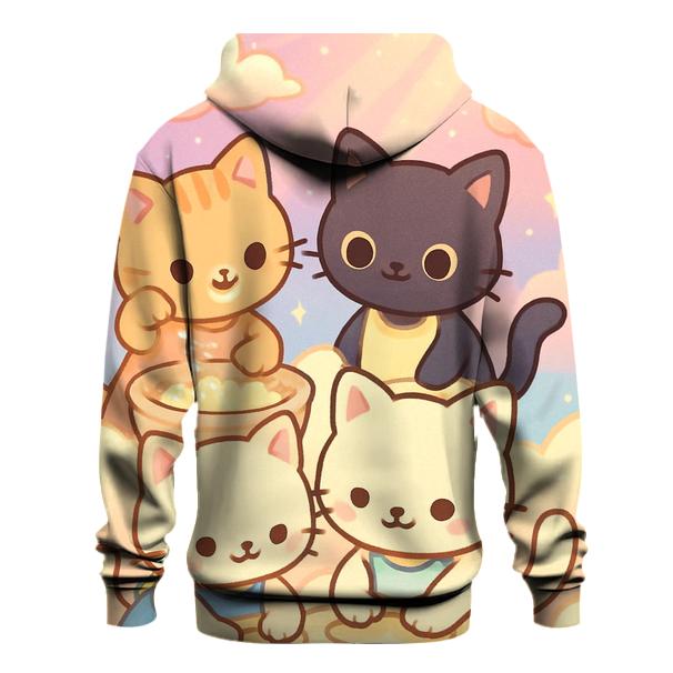 Cloud Bakery Kittens graphic hoodies