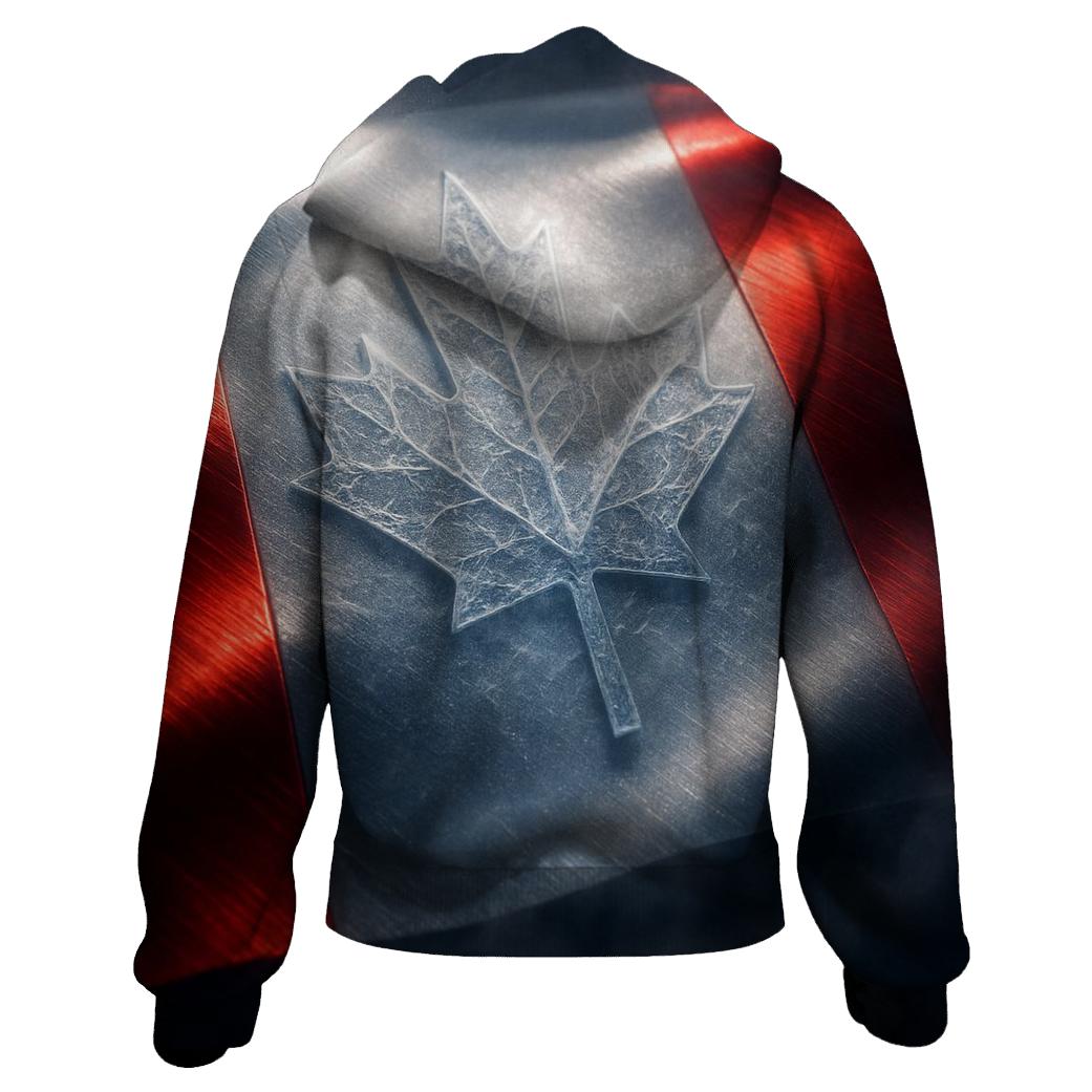 Canada Maple Leaf Frost Metallurgy hoodie trends