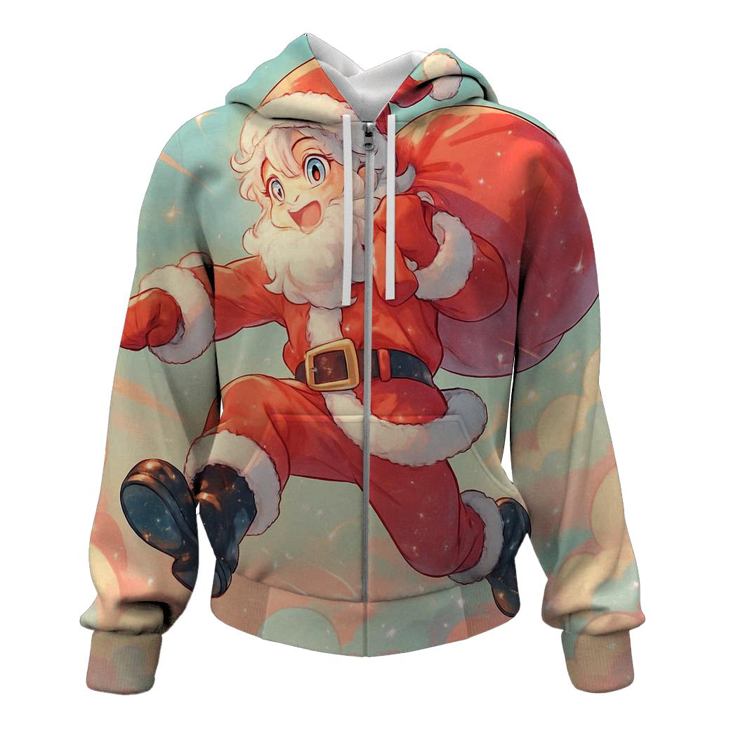 Anime Candy Cloud Santa Delivery hoodies fashion