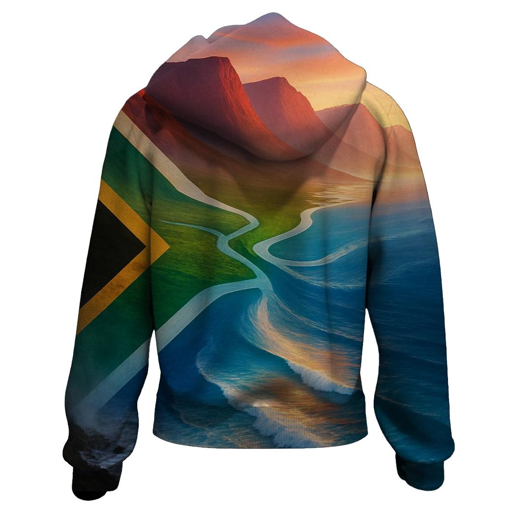 South Africa Ocean Mountain Fusion hoodie designs