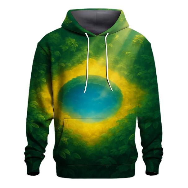 Brazil Neon Rainforest Pulse hoodies fashion