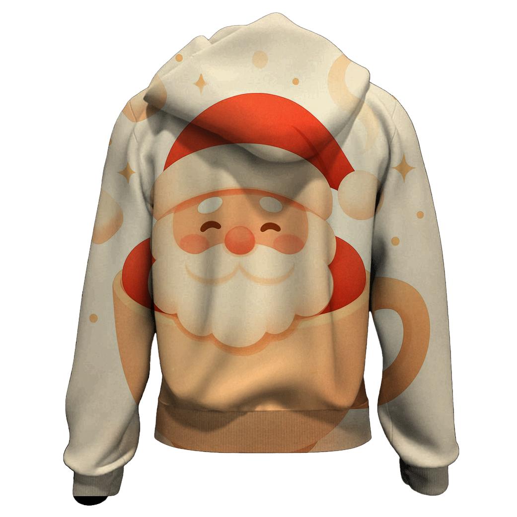 Minimal Cozy Mug Santa zip-up hoodies