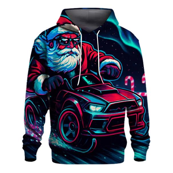 Neon Midnight Santa Drift hoodies fashion