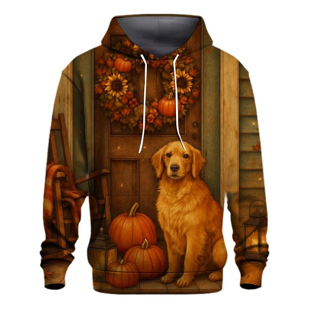Harvest Wreath Porch Welcome Scene hoodies fashion