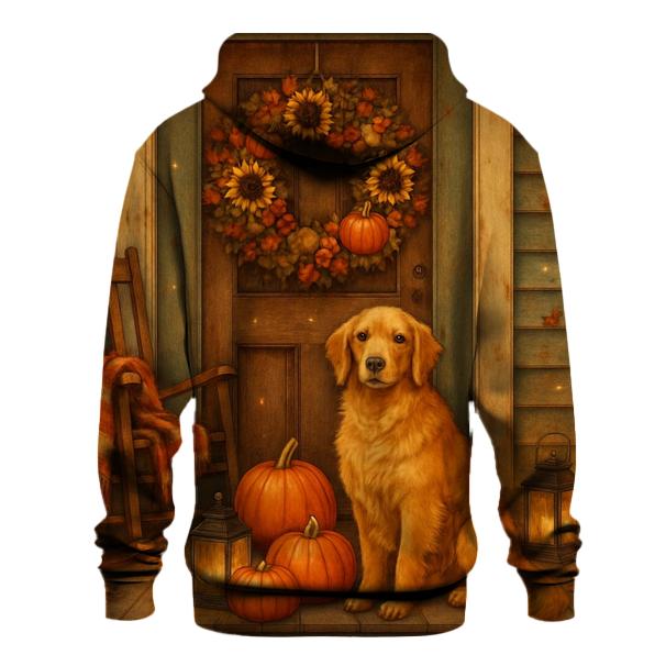 Harvest Wreath Porch Welcome Scene hoodies fashion
