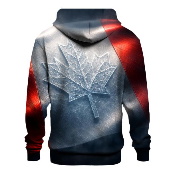 Canada Maple Leaf Frost Metallurgy hoodie trends
