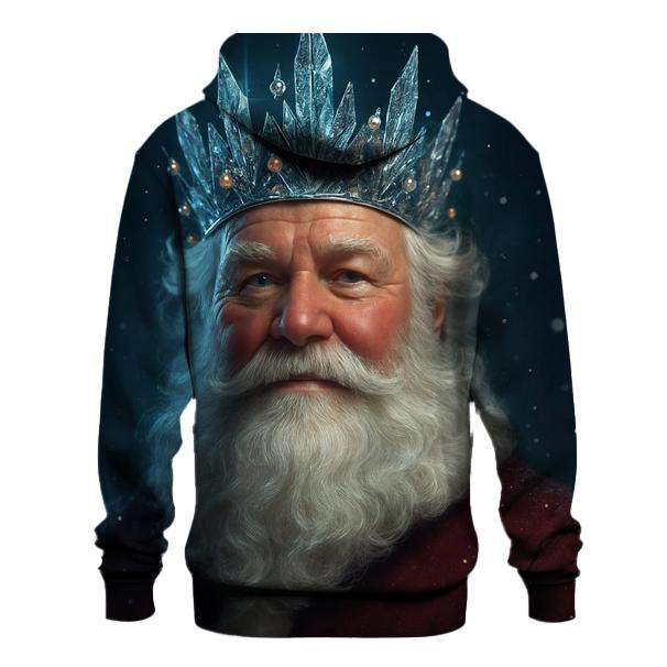 3D Hyper Real Santa Frost Crown pullover hoodies