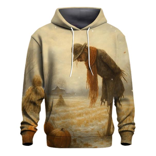 First Snow Over Late Harvest Fields zip-up hoodies