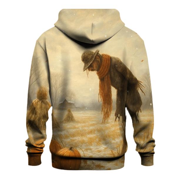 First Snow Over Late Harvest Fields zip-up hoodies