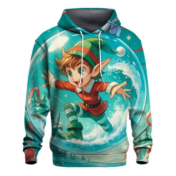 Ornament Snow Globe Surf lightweight hoodies