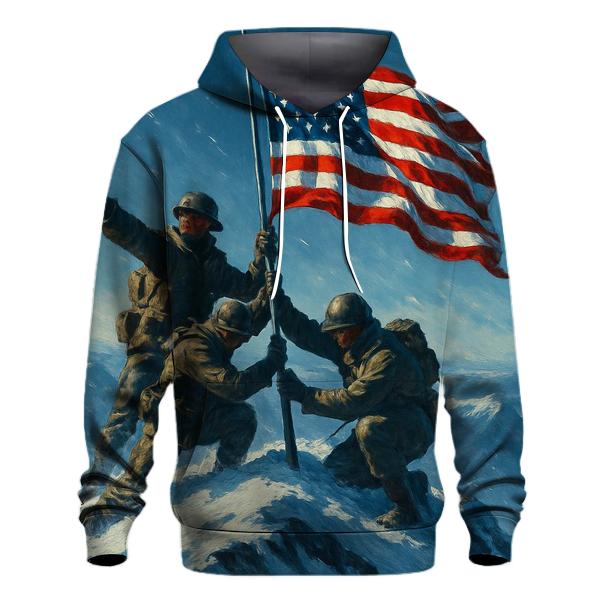 Mountain Summit Pledge With Ice Blue Shadows lightweight hoodies