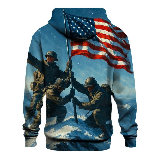Mountain Summit Pledge With Ice Blue Shadows lightweight hoodies
