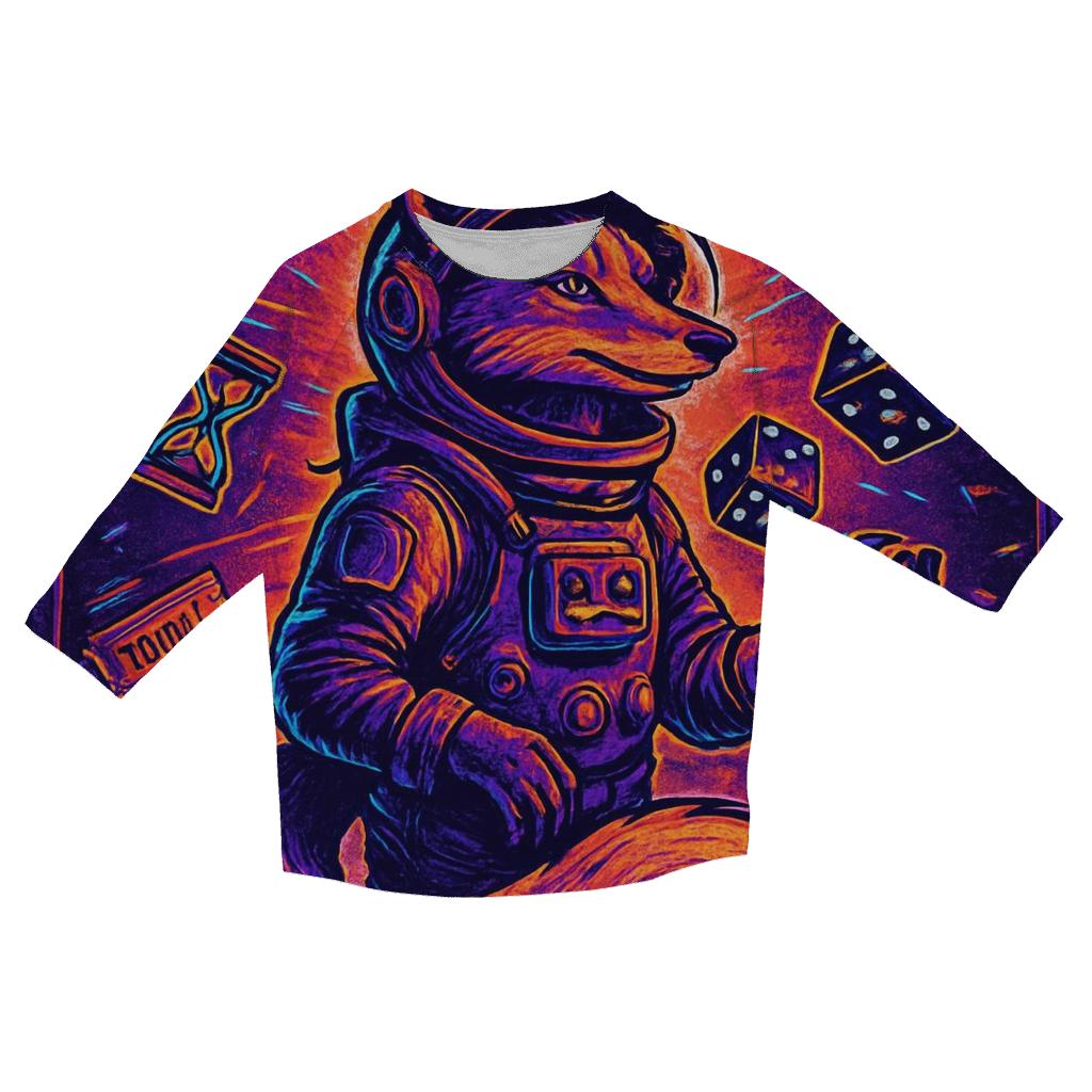 Gravity Juggler Fox trendy 3/4 sleeve tops