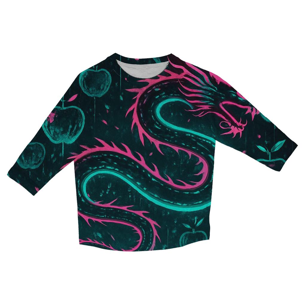 Neon Orchard Serpent fashion 3/4 sleeve shirts
