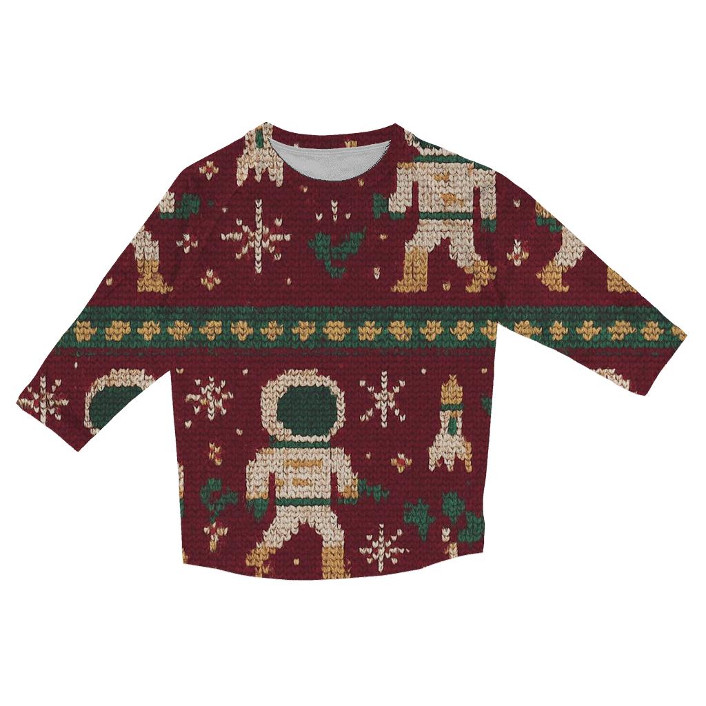 Nutcracker Space Cadet Parade Design stylish quarter sleeve tops