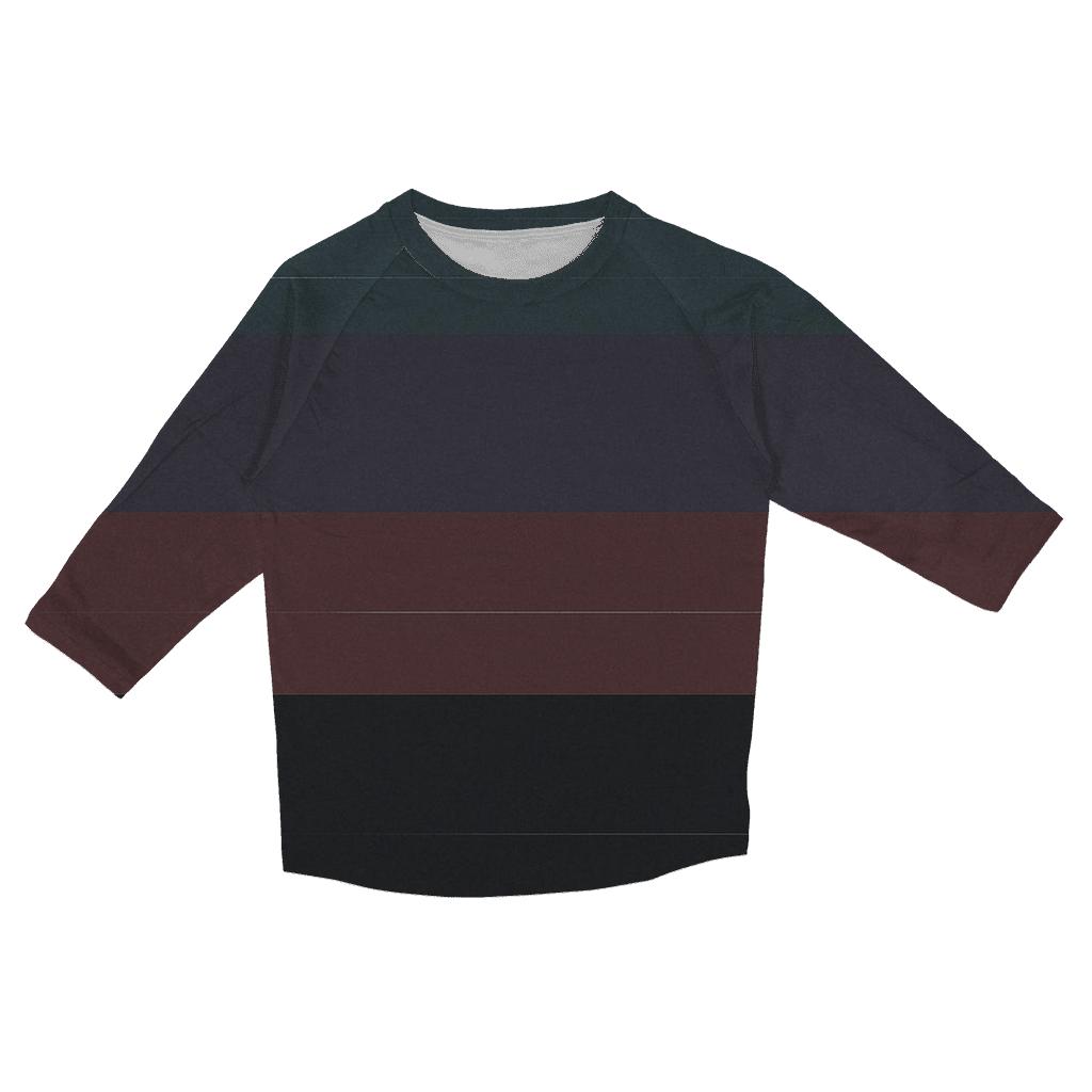 VHS Tracking Bar Gradient Bands custom 3/4 sleeve shirts