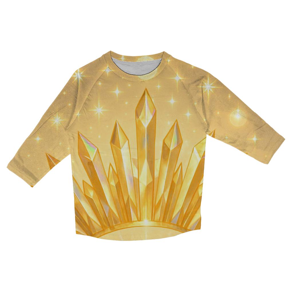 Golden Prism Crownburst fashion 3/4 sleeve shirts