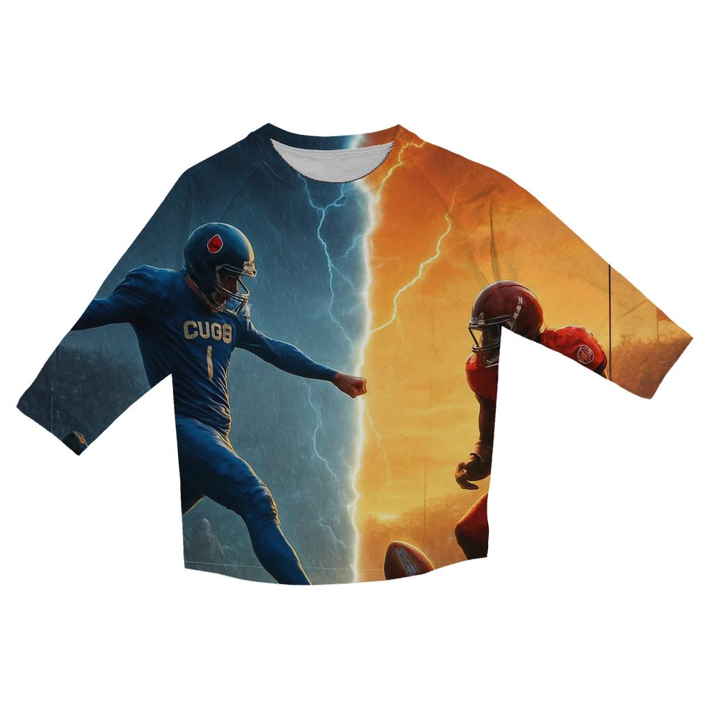 Stormfront Lightning Kickoff Across A Split Field cotton quarter sleeve shirts