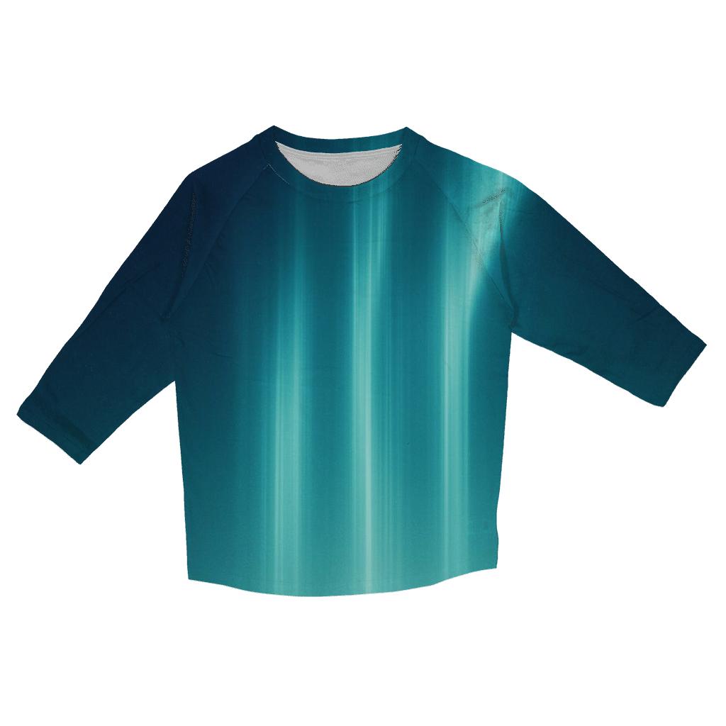 Cobalt Aurora Ribbonfall stylish quarter sleeve tops