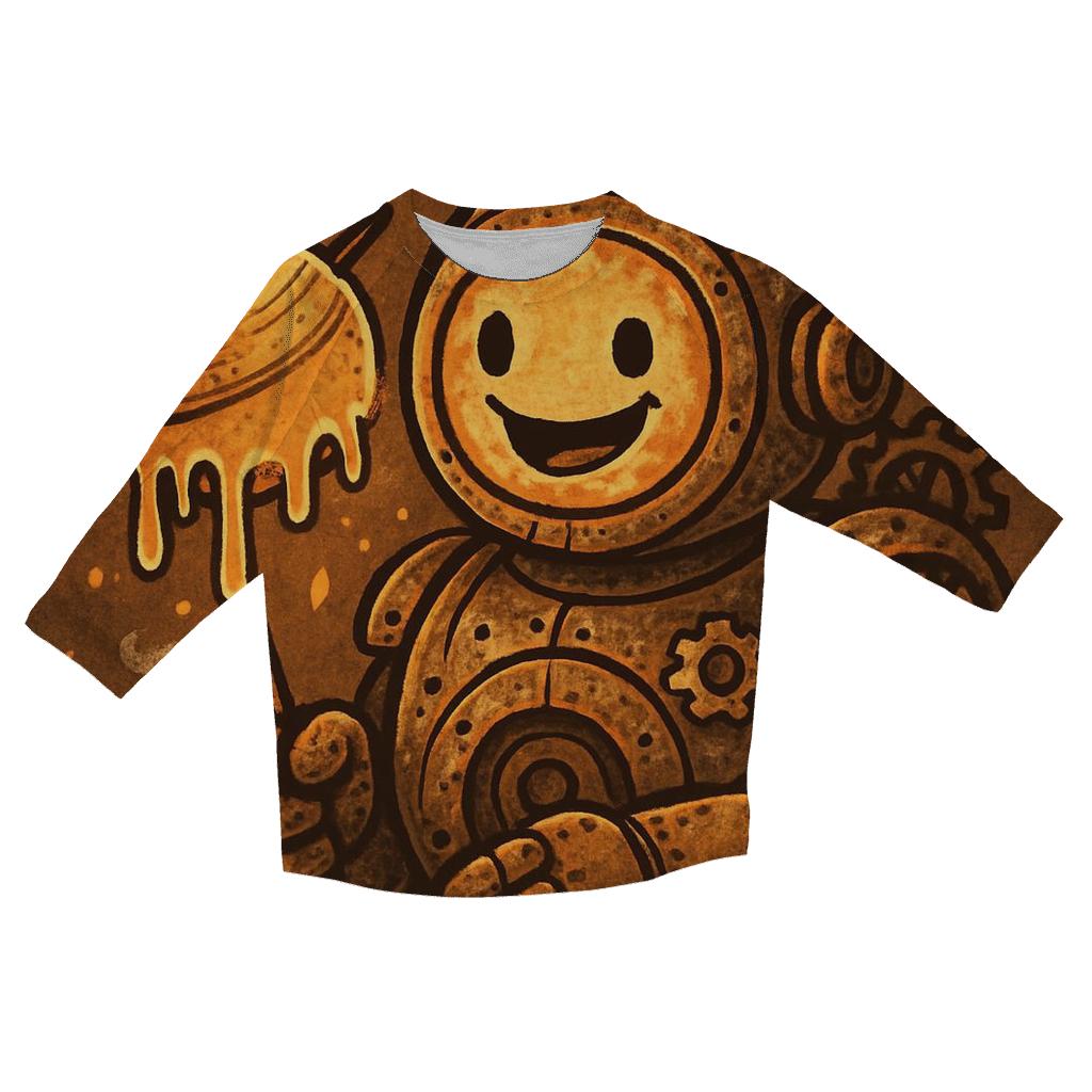 Clockwork Marshmallow Titan designer 3/4 sleeve blouses