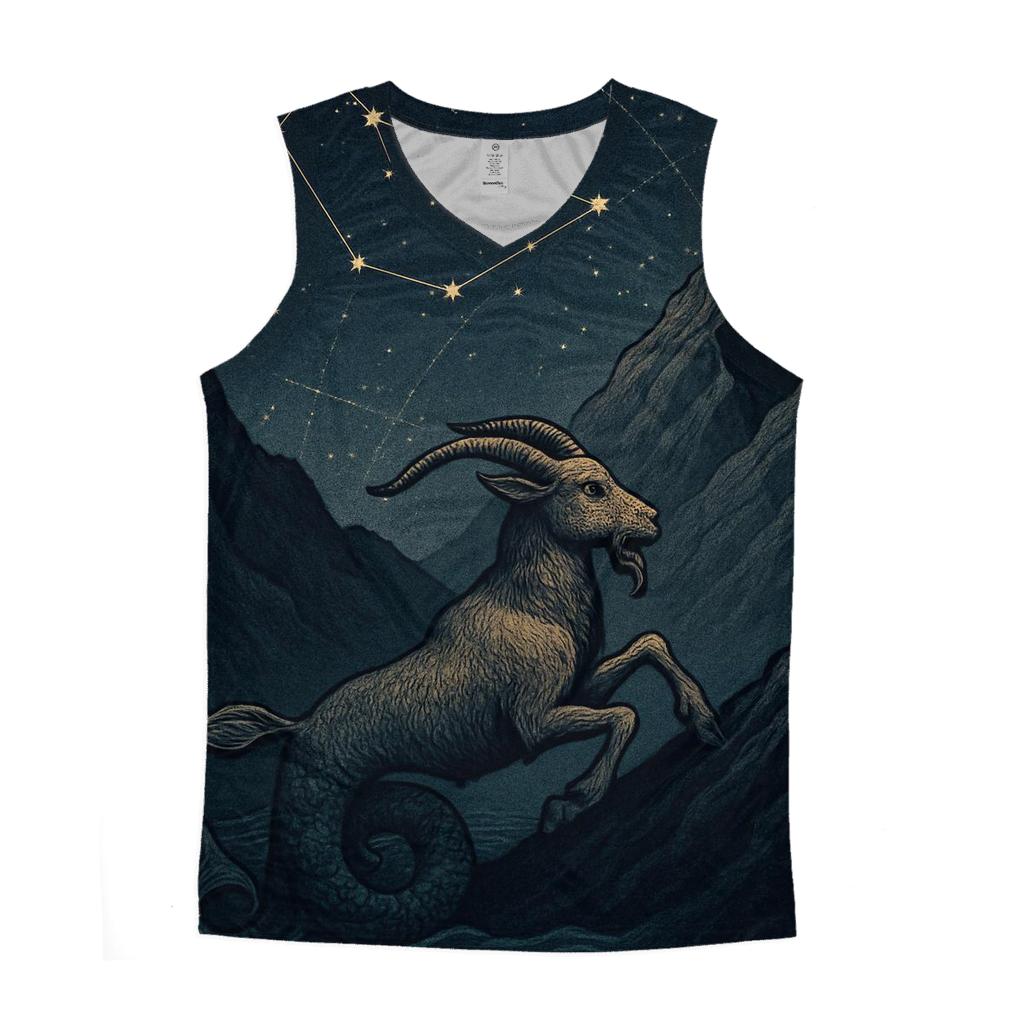 Capricorn Sea Goat Mountain Ascent Chart stylish racerback tanks