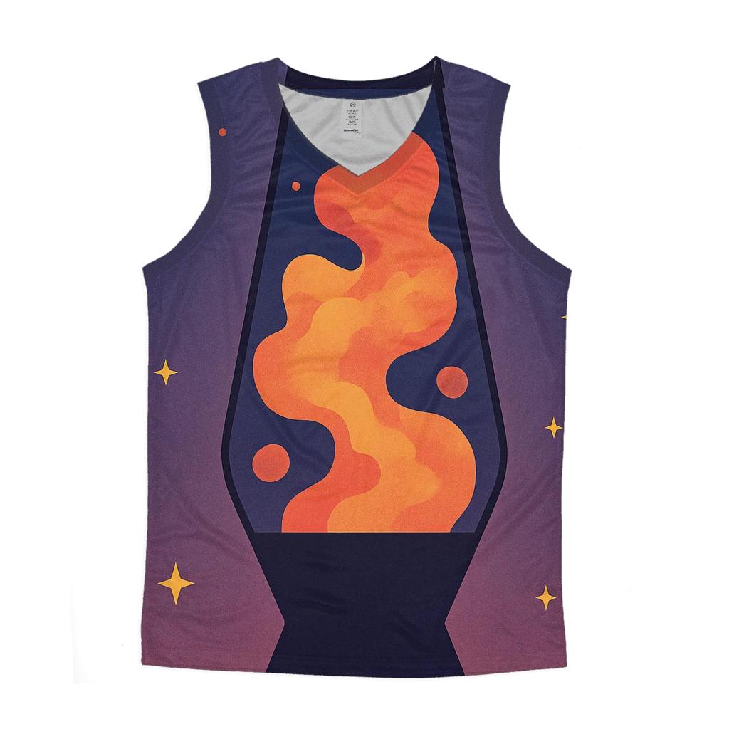 Lava Lamp Nebula Glow trendy fitted tank tops
