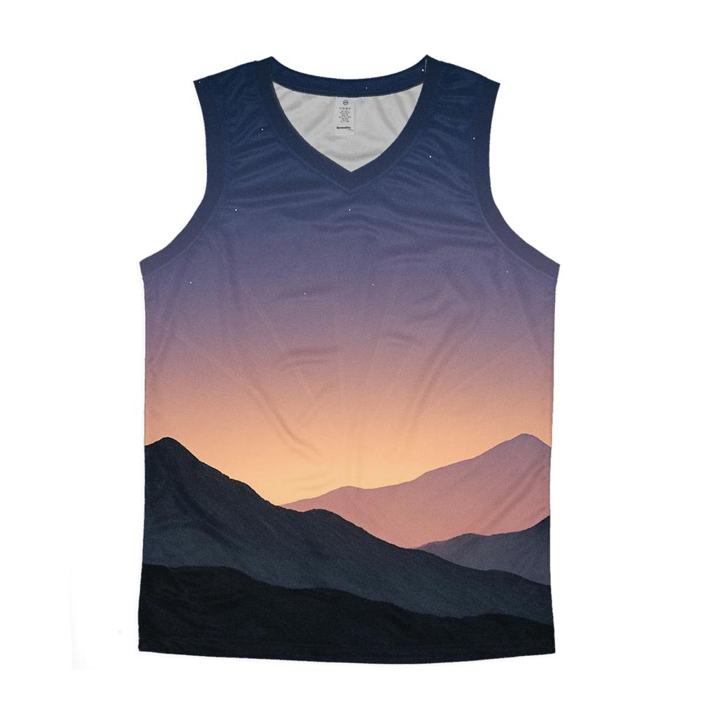Mountain Dawn Silence sports performance tank tops