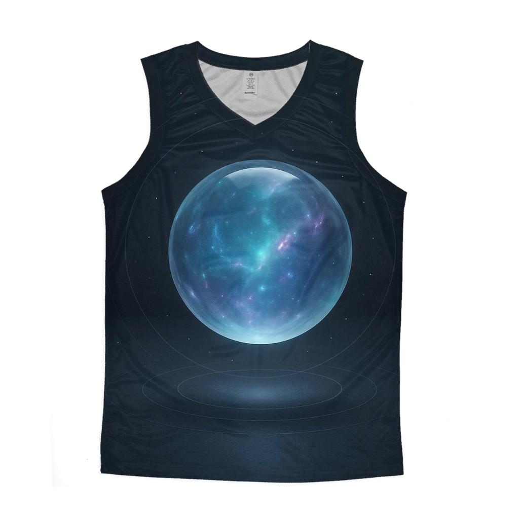 Crystal Silence Sphere cotton sleeveless tops