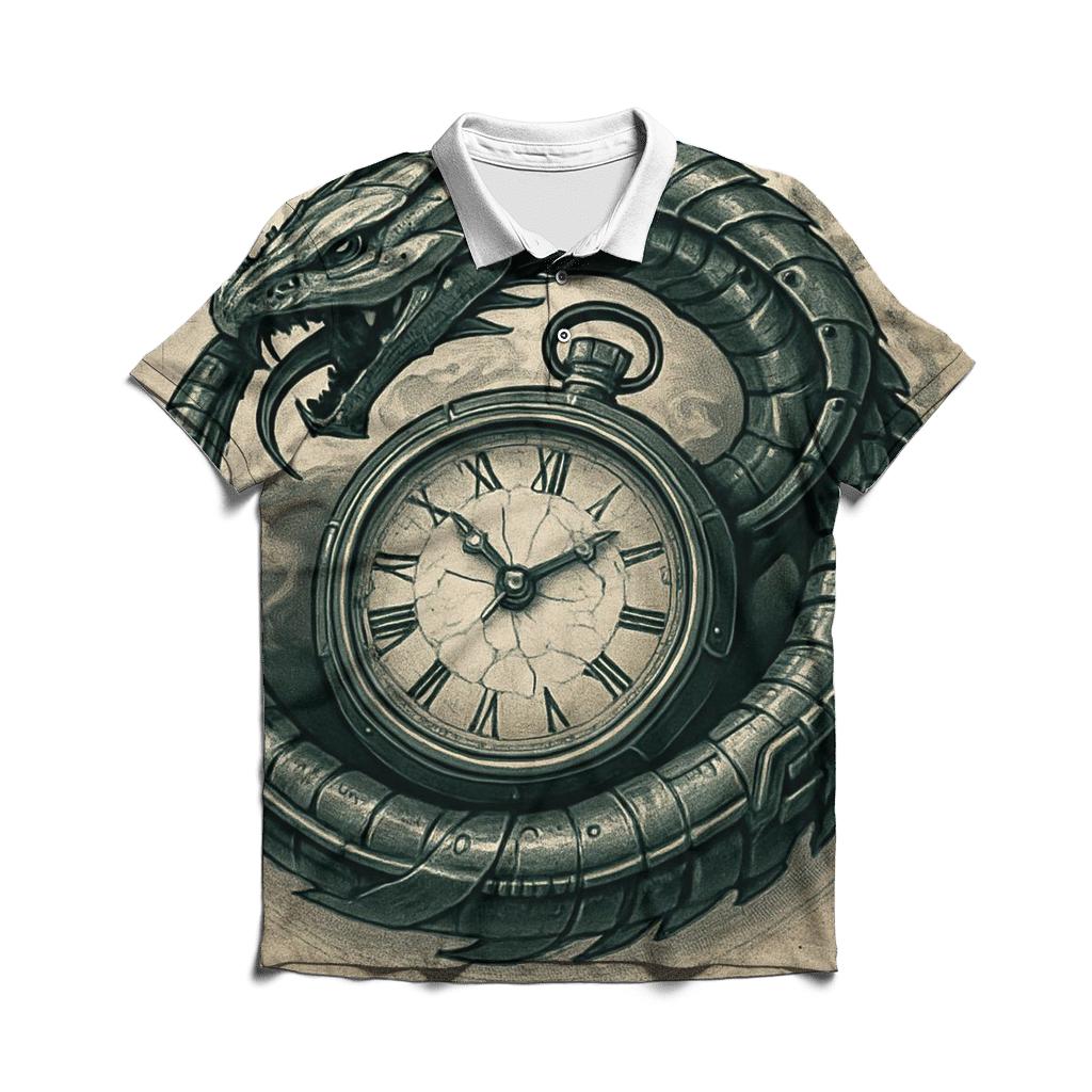 Basilisk Clockwork Ouroboros personalized polo shirts
