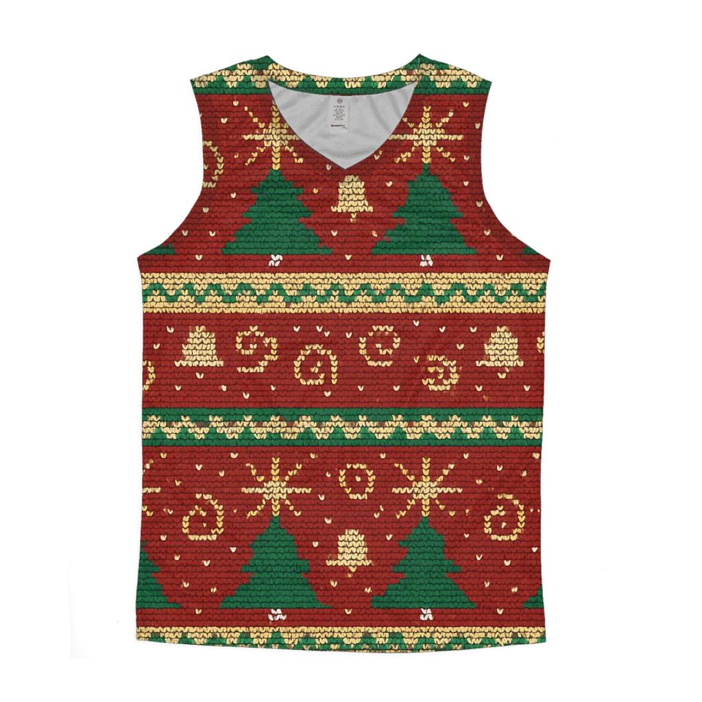 Christmas Tree Fireworks Band Design personalized athletic tanks