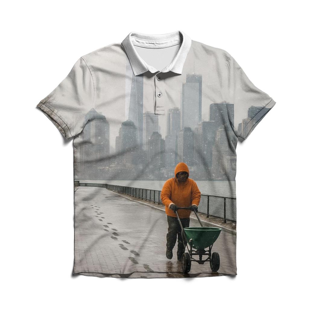 Snow Squall Reveals Lower Manhattan From Governors Island designer slim fit polos